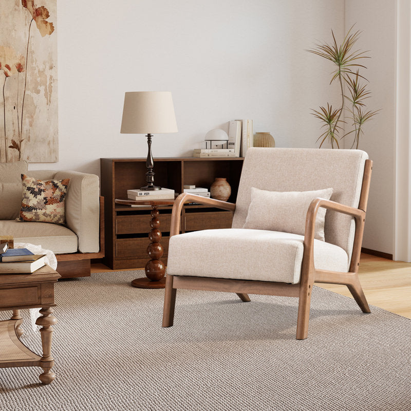 Hertford - Mid-Century Solid Wood Accent Chair for Living Room