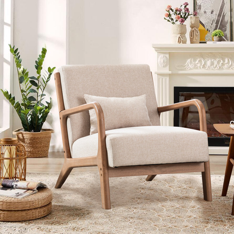 Hertford - Mid-Century Solid Wood Accent Chair for Living Room