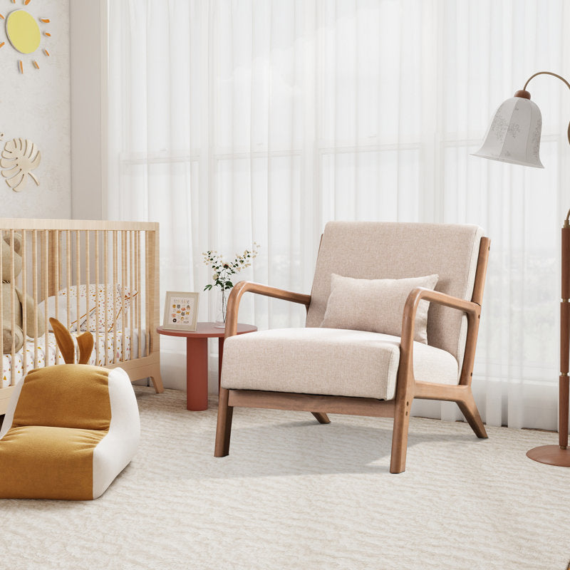 Hertford - Mid-Century Solid Wood Accent Chair for Living Room
