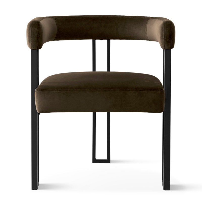 Hikeem - Velvet Upholstered Dining Armchair Set of 2 - Modern Kitchen