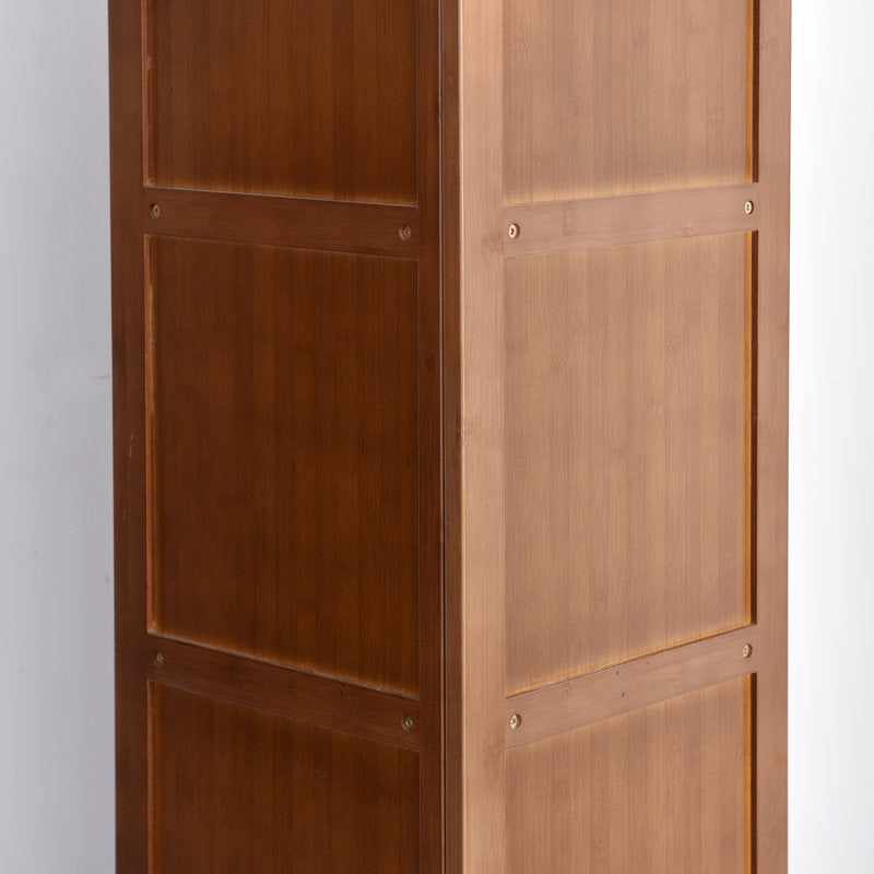 Ilana - 5-Tier Bamboo Corner Bookcase & Storage Rack for Small Spaces
