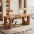 Joonyoung - Modern Wood Executive Desk for Home Office