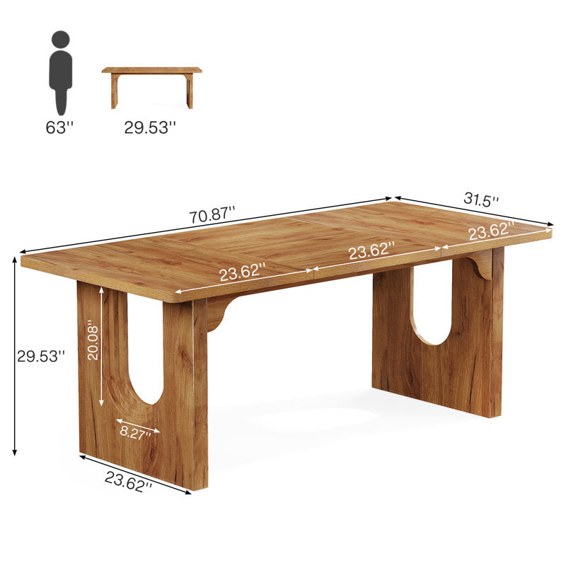 Joonyoung - Modern Wood Executive Desk for Home Office