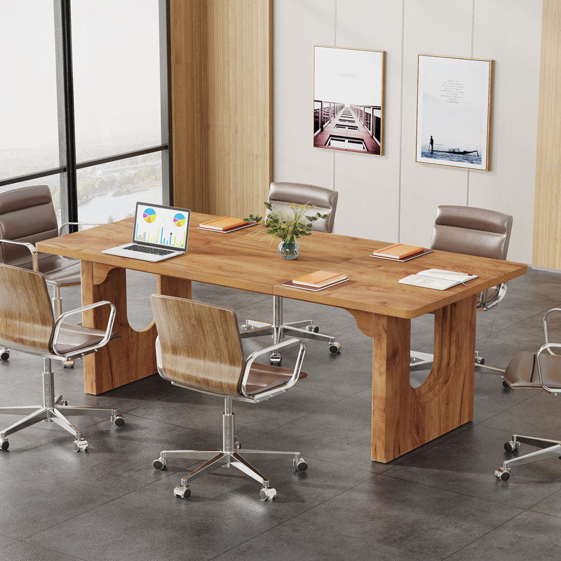 Joonyoung - Modern Wood Executive Desk for Home Office