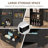 Verano Mobile Kitchen Island - Faux Marble & Black Oak Storage