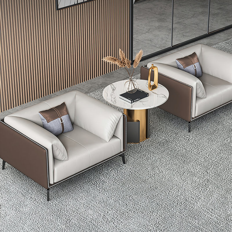 Kutchins - 3-Piece Modern Faux Leather Sofa Set for Living Room