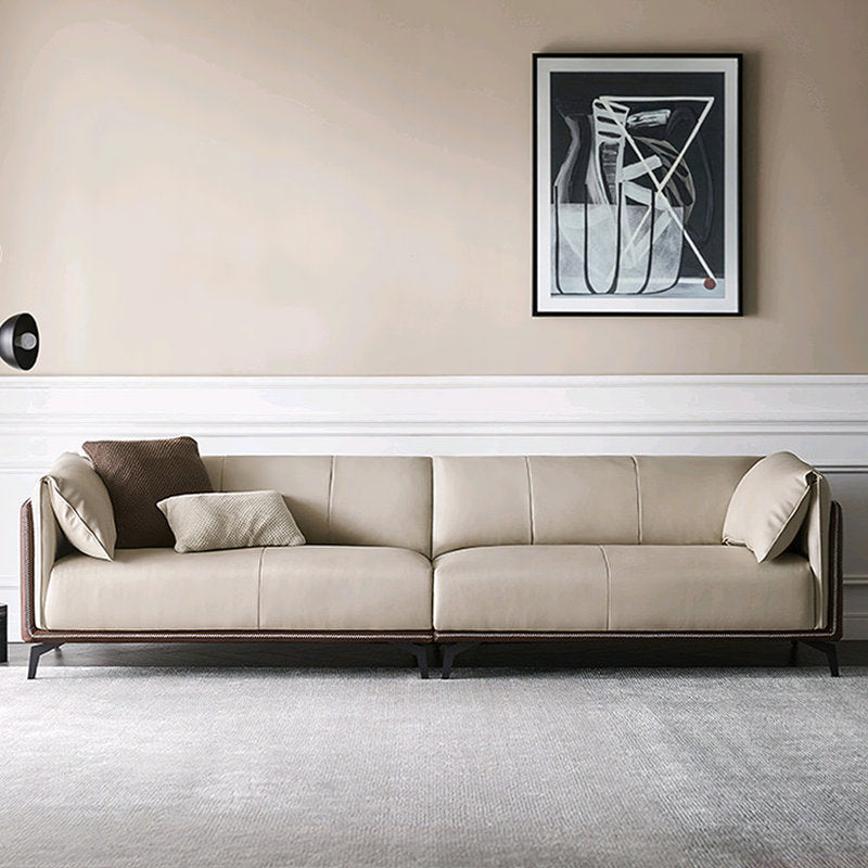 Kutchins - 3-Piece Modern Faux Leather Sofa Set for Living Room