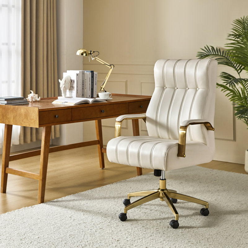 Leipzig - Tufted Faux Leather Executive Chair for Home Office
