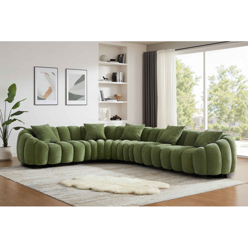 Winnie - Modern Chenille L-Shape Sectional Sofa for Living Room