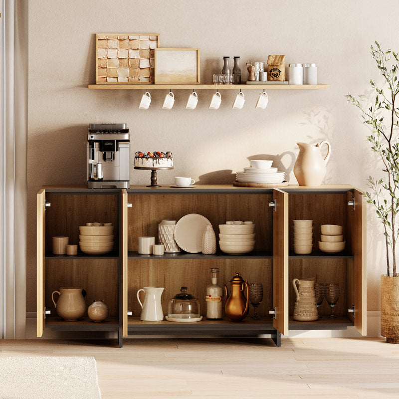 Maisonet - Modern Oak Sideboard Buffet Cabinet for Dining Room