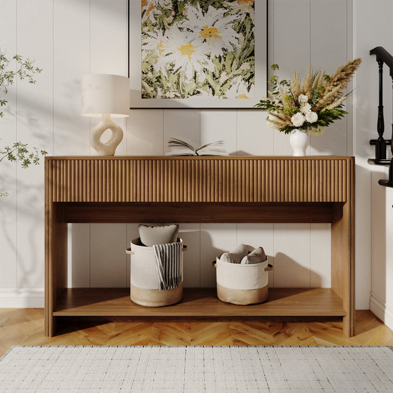 Harlow - Solid Wood Console Table with Drawers for Entryway
