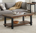 Pomona - 42" Solid Wood Coffee Table Rustic Pine Living Room Center