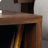 Posner - Modern Walnut Nightstand with Drawer & Open Shelf