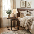 Luna - Nesting Coffee Tables Modern MDF & Steel Living Room Set