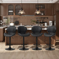 Apex - Swivel Adjustable Bar Stool Set of 4 Faux Leather Counter