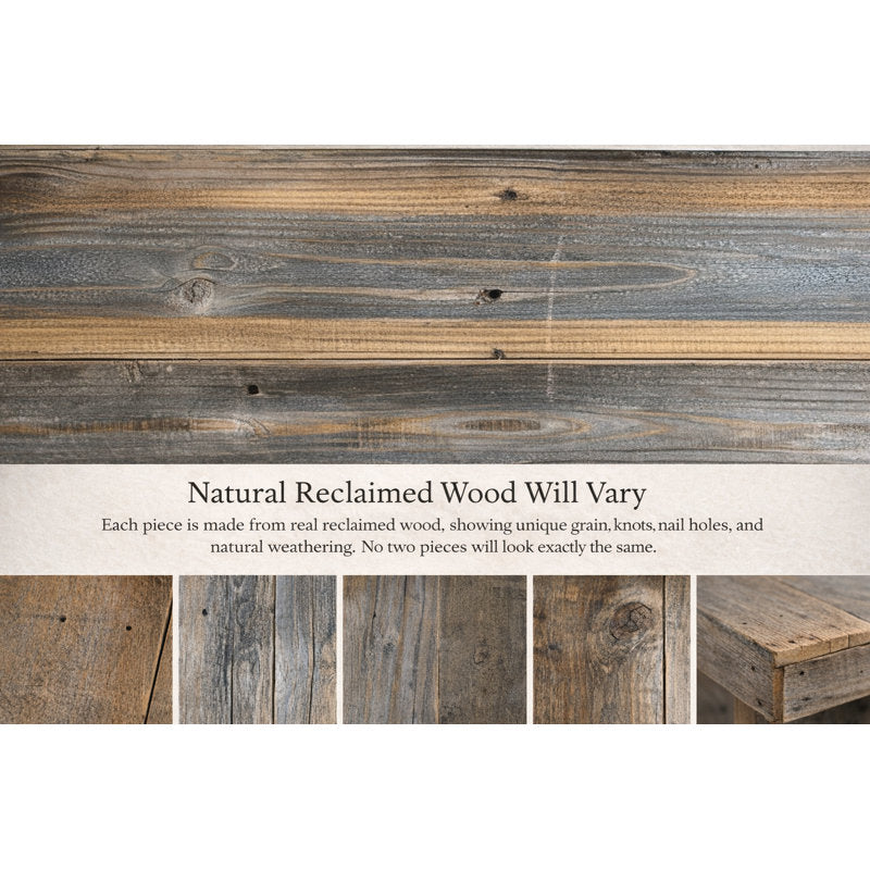 Camden Console - Reclaimed Wood Entryway Table Modern Slim Design