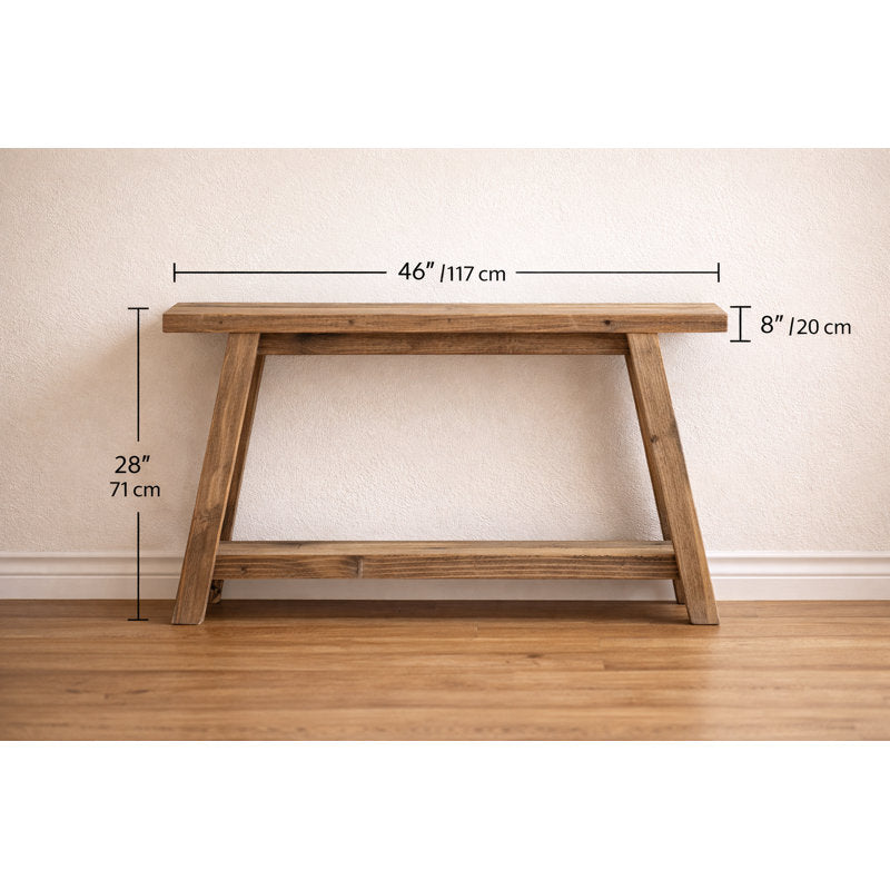 Camden Console - Reclaimed Wood Entryway Table Modern Slim Design