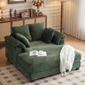 Elara - Corduroy Sleeper Sofa Bed with Twin Mattress & Chaise
