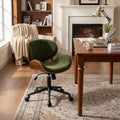 Elara - Bentwood Chenille Office Chair Swivel Task Desk Chair