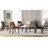 VKNOW - Mid-Century Faux Leather Dining Chairs Set of 6 for Dining Room