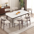 Vannie - Solid Wood Upholstered Dining Chairs Set of 6