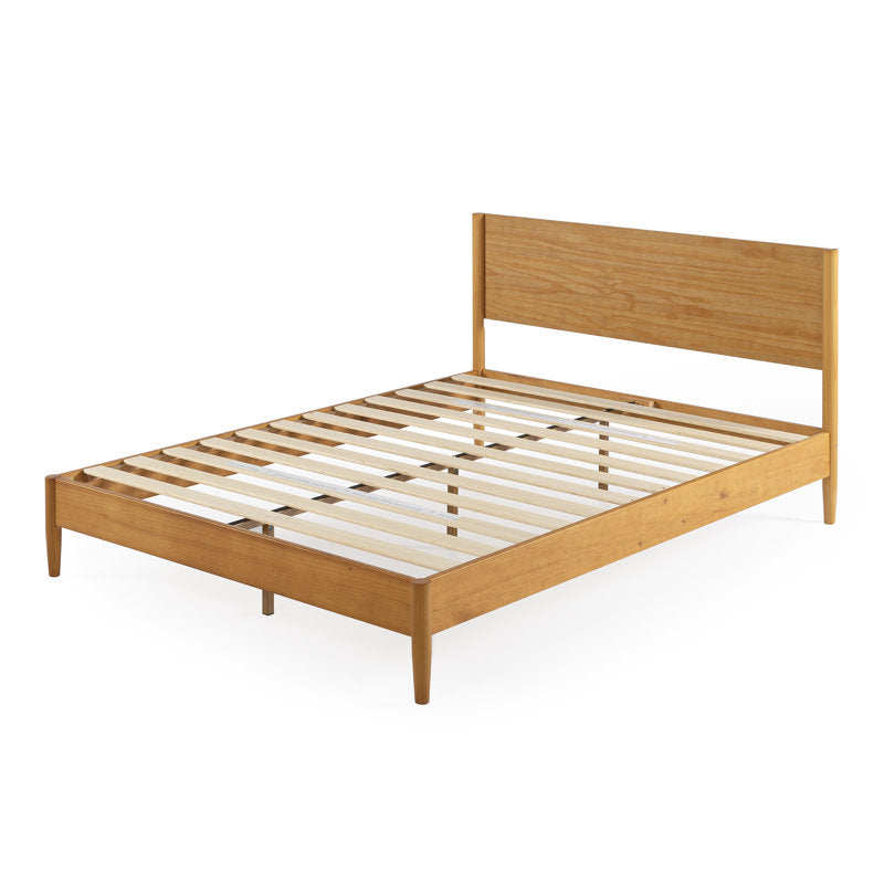Whitman - Mid-Century Modern Solid Wood Platform Bed - Low Profile