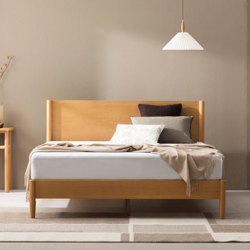Whitman - Mid-Century Modern Solid Wood Platform Bed - Low Profile