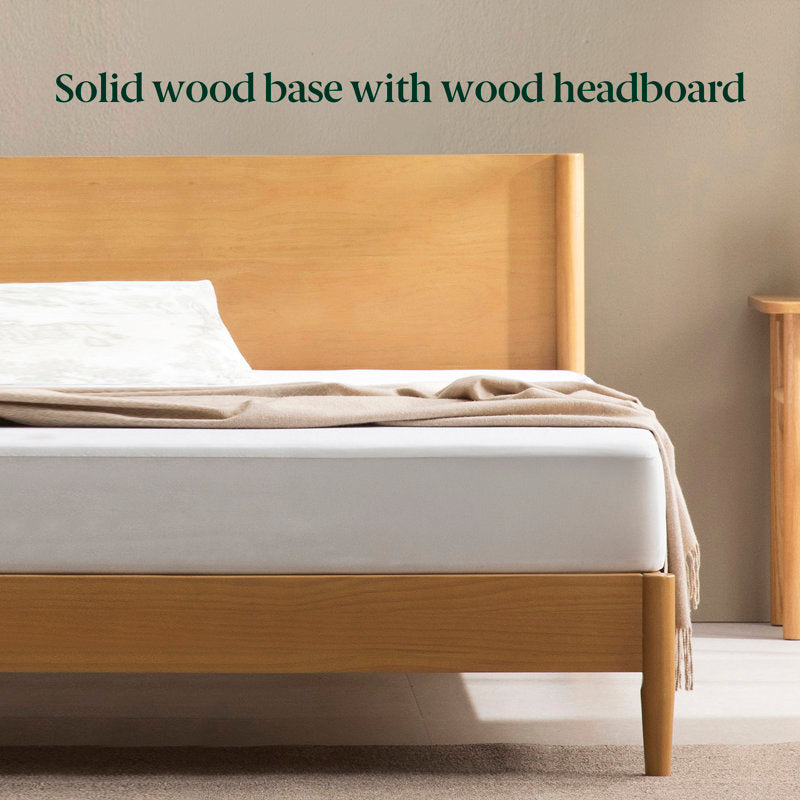 Whitman - Mid-Century Modern Solid Wood Platform Bed - Low Profile