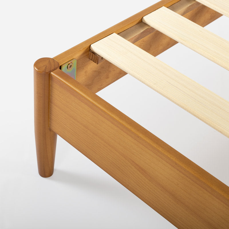 Whitman - Mid-Century Modern Solid Wood Platform Bed - Low Profile