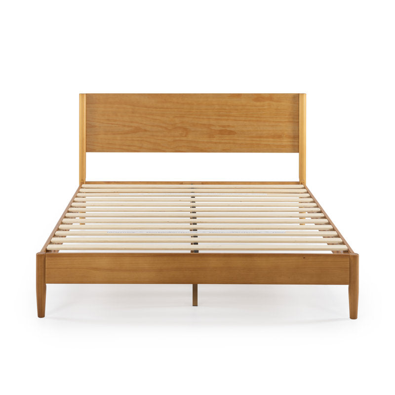 Whitman - Mid-Century Modern Solid Wood Platform Bed - Low Profile