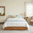 Haven Queen Bed Frame - Rustic Wood Gas Lift Storage Platform Bed